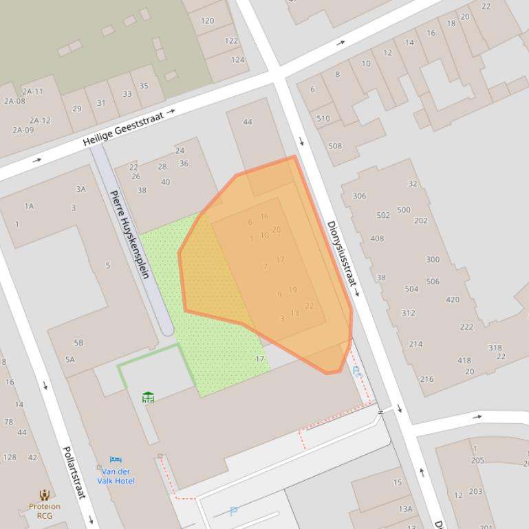 Kaart van postcodegebied 6041MZ.
