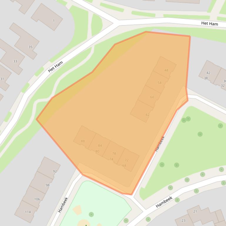 Kaart van postcodegebied 6041NH.