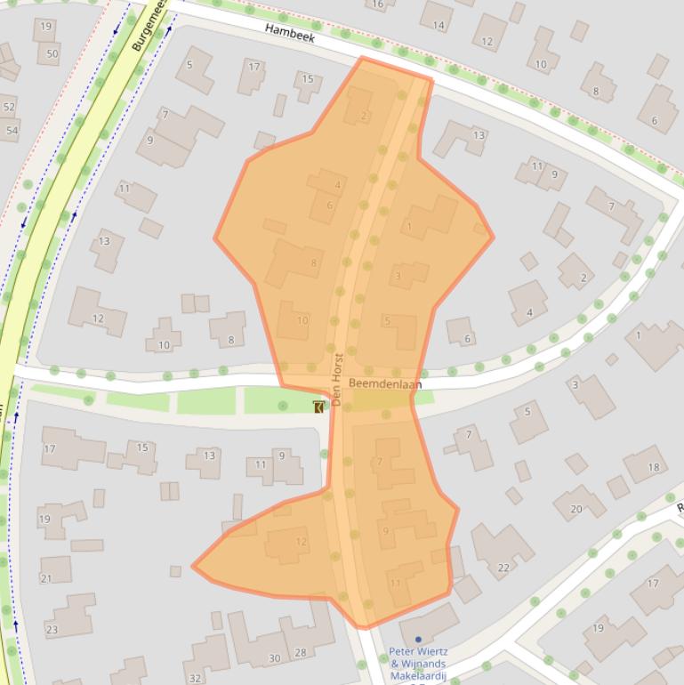 Kaart van postcodegebied 6041NN.