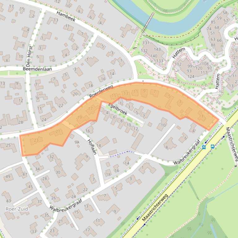 Kaart van postcodegebied 6041NP.