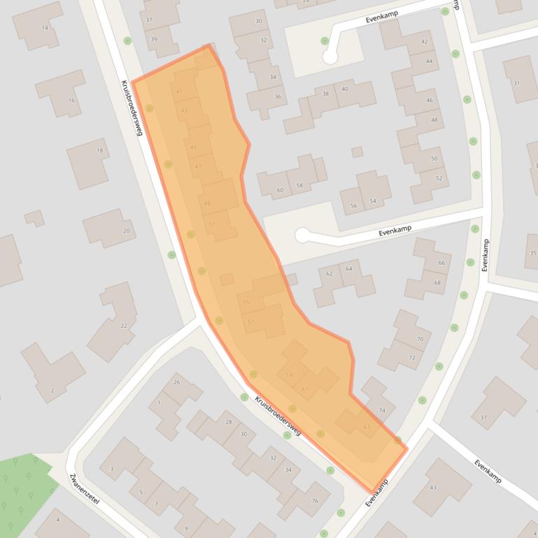 Kaart van postcodegebied 6041PL.