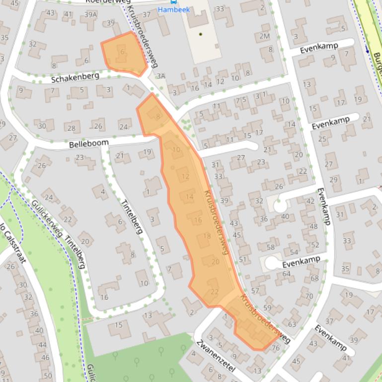 Kaart van postcodegebied 6041PM.