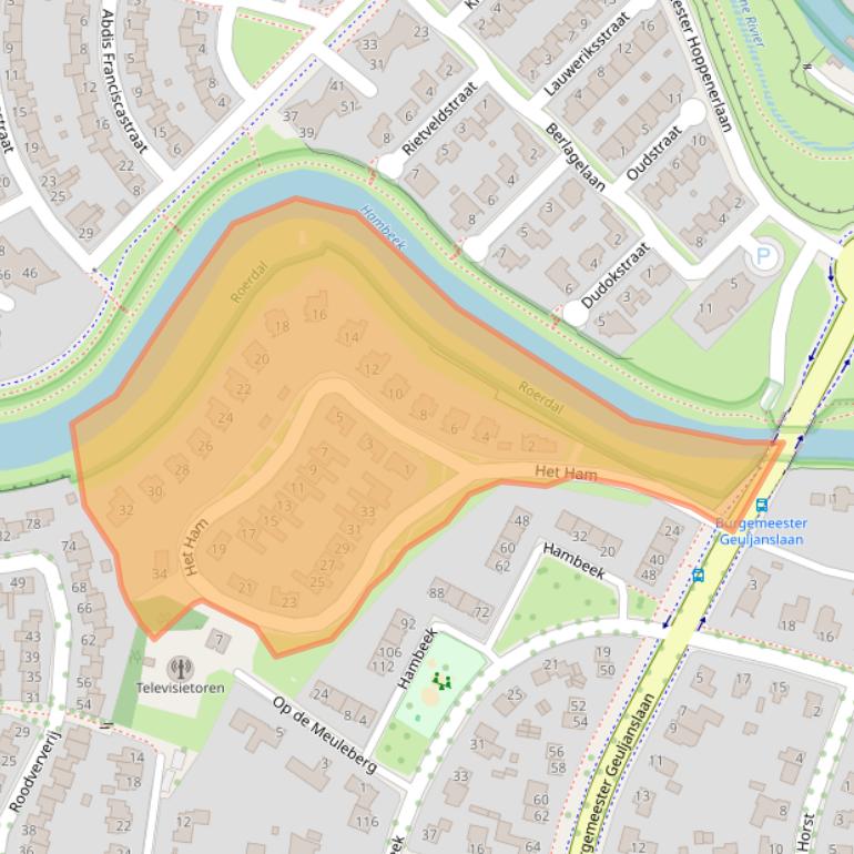 Kaart van postcodegebied 6041SM.