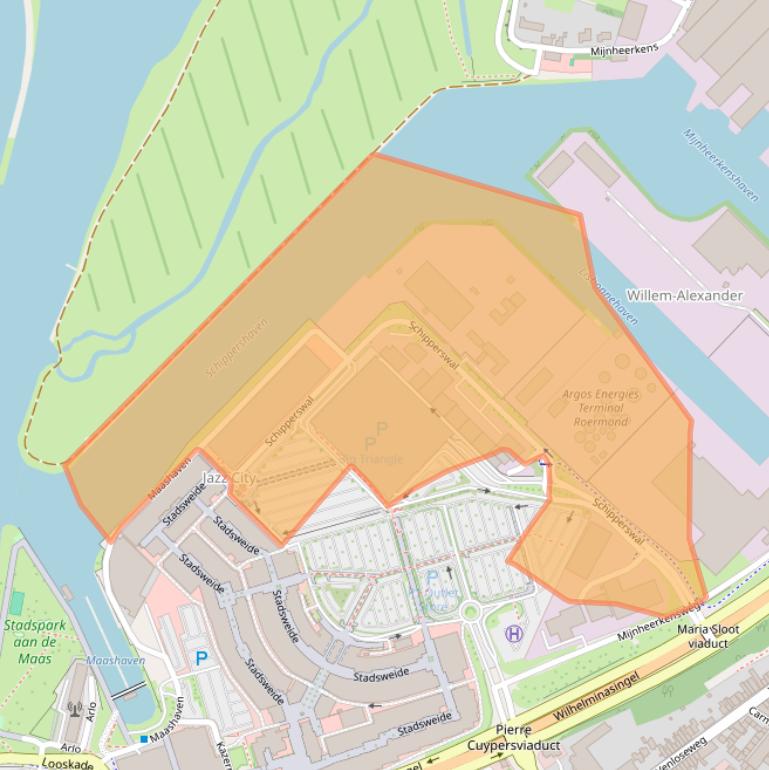 Kaart van postcodegebied 6041TC.