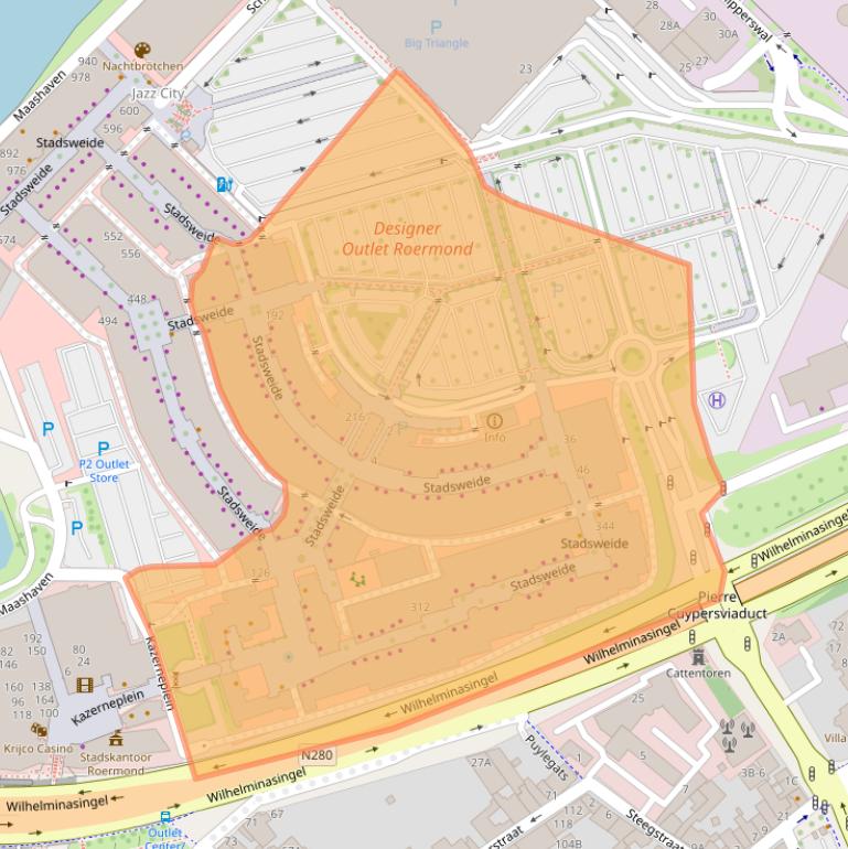 Kaart van postcodegebied 6041TD.