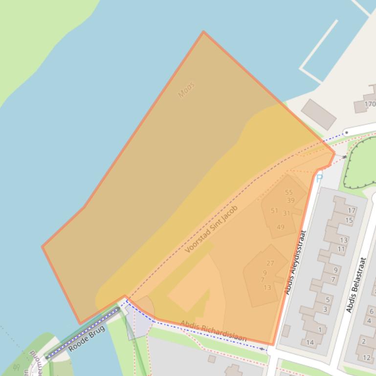 Kaart van postcodegebied 6041VJ.