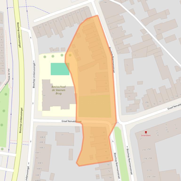 Kaart van postcodegebied 6041XM.