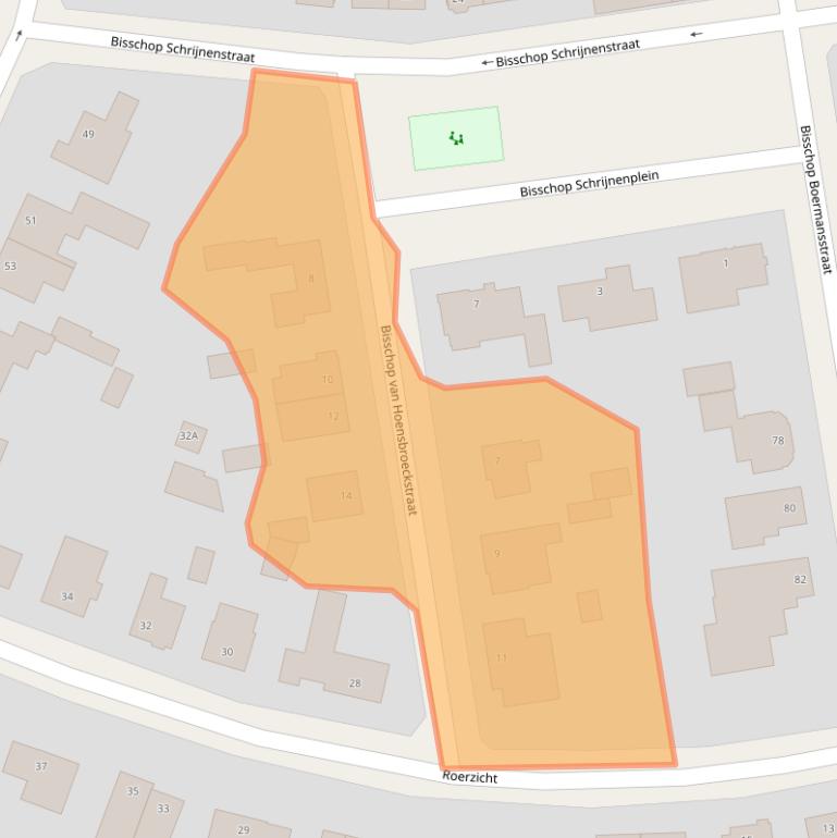 Kaart van postcodegebied 6041XP.