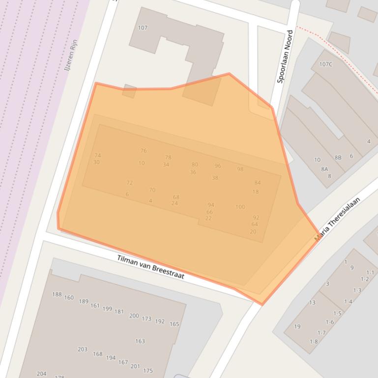 Kaart van postcodegebied 6042AH.