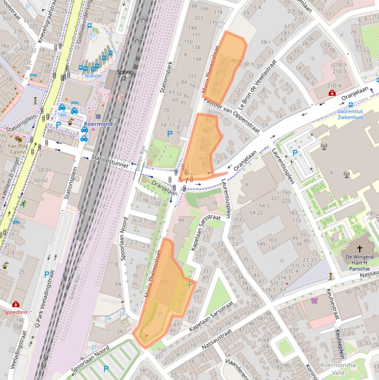 Kaart van postcodegebied 6042AK.