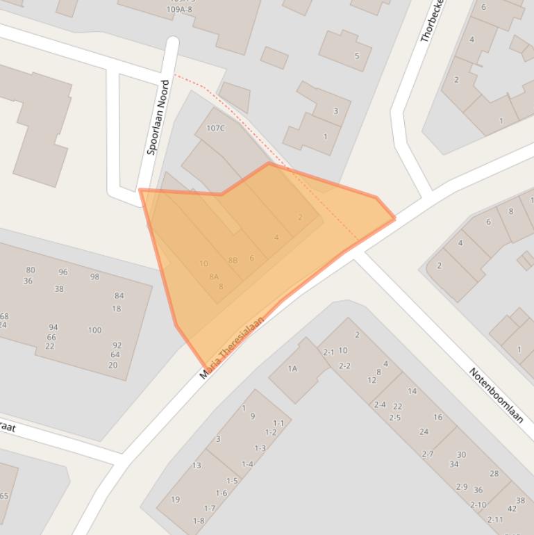 Kaart van postcodegebied 6042AL.