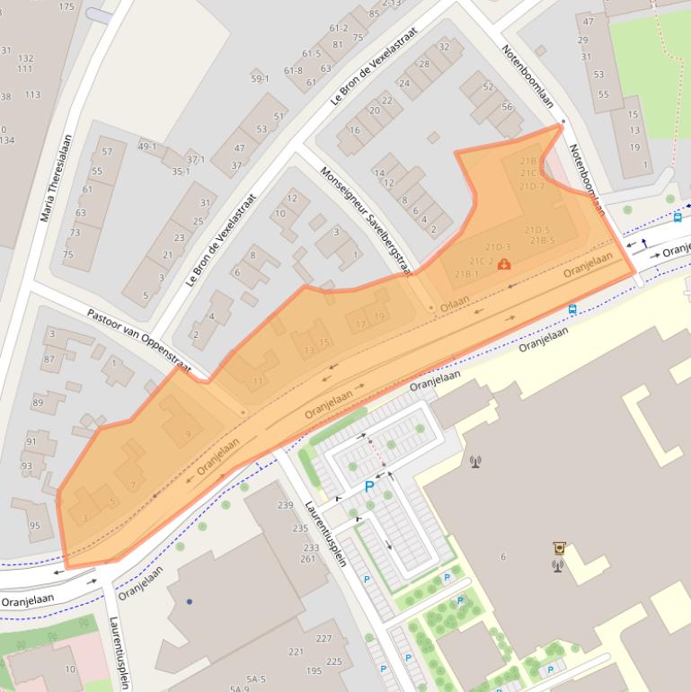 Kaart van postcodegebied 6042BA.