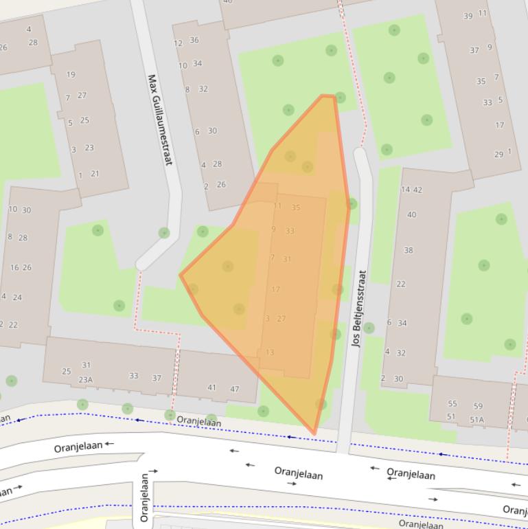 Kaart van postcodegebied 6042BG.