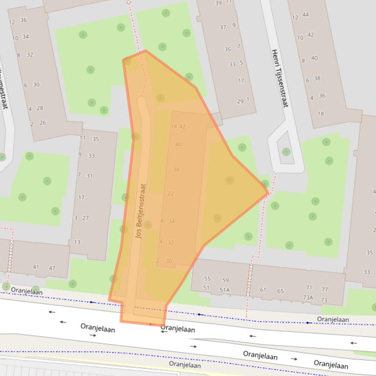 Kaart van postcodegebied 6042BH.