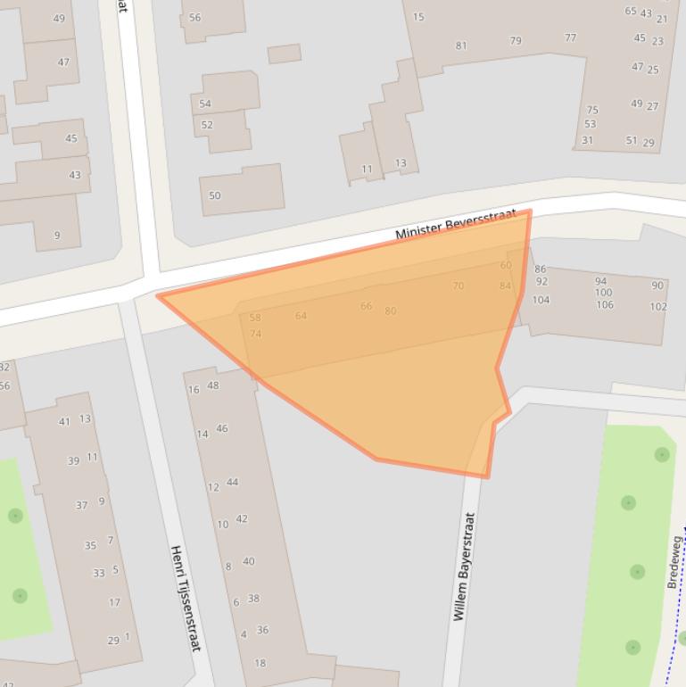 Kaart van postcodegebied 6042BP.