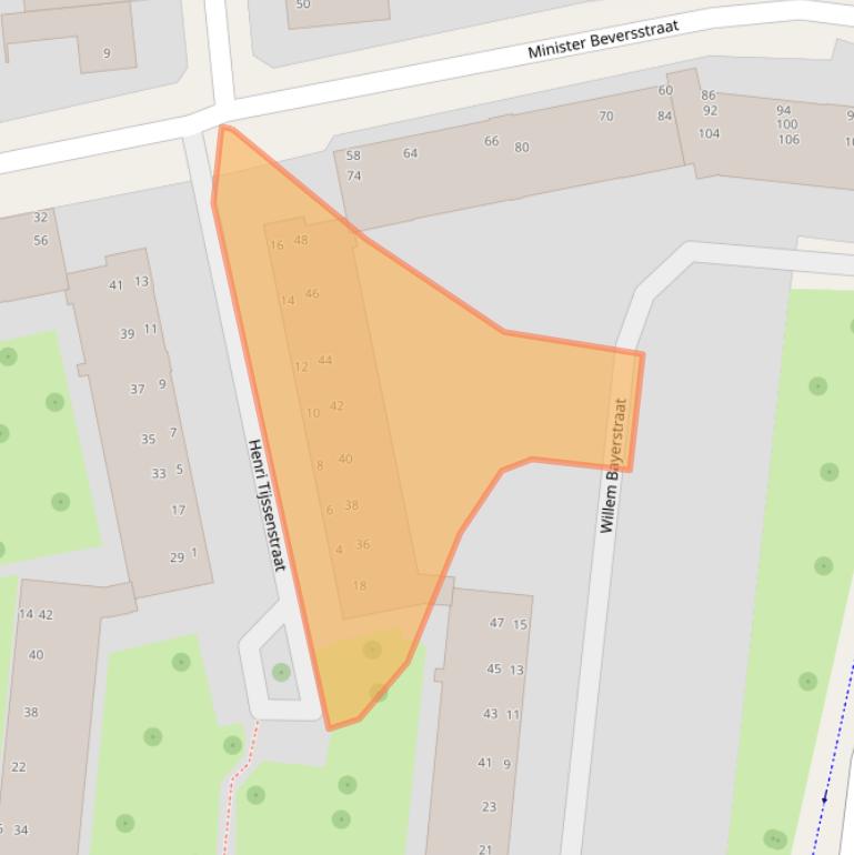 Kaart van postcodegebied 6042BX.