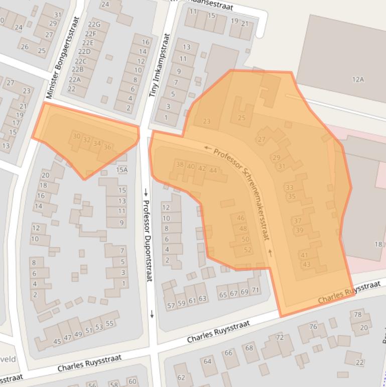 Kaart van postcodegebied 6042CG.