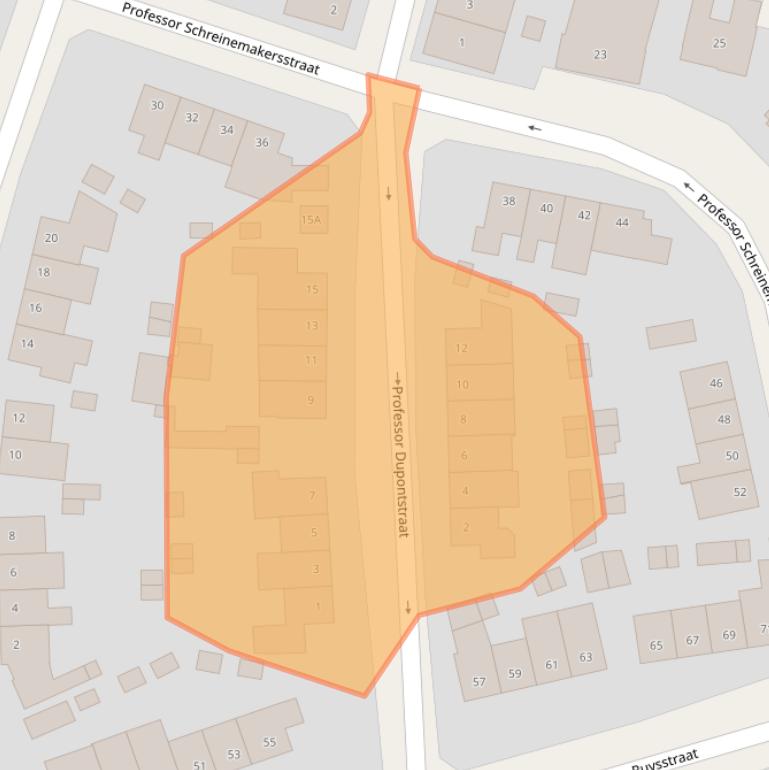 Kaart van postcodegebied 6042CH.