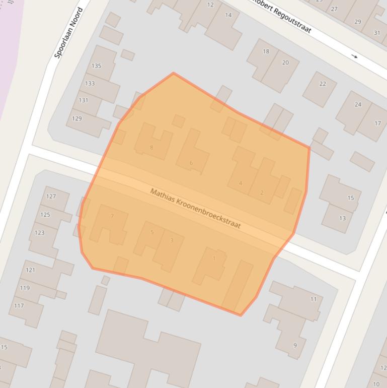 Kaart van postcodegebied 6042CS.