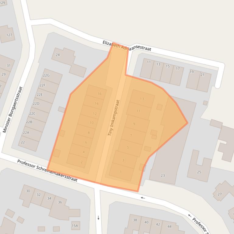 Kaart van postcodegebied 6042DZ.