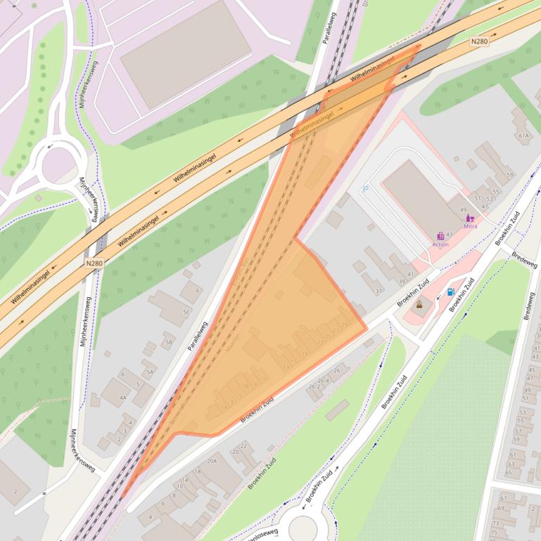 Kaart van postcodegebied 6042EA.