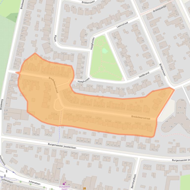 Kaart van postcodegebied 6042GH.