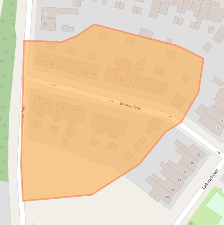 Kaart van postcodegebied 6042GS.