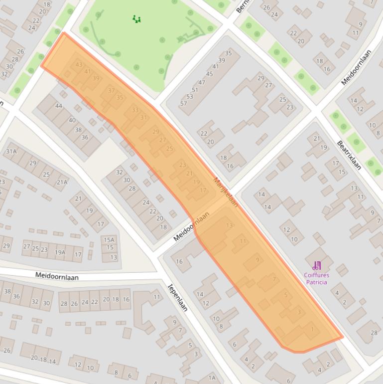 Kaart van postcodegebied 6042HJ.