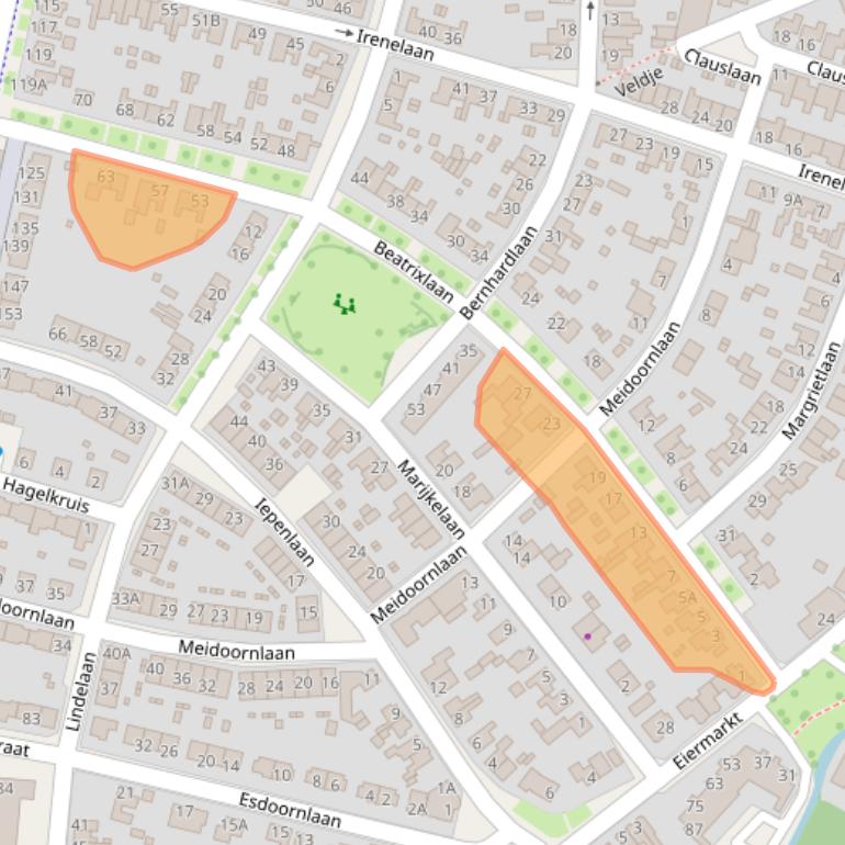 Kaart van postcodegebied 6042HL.