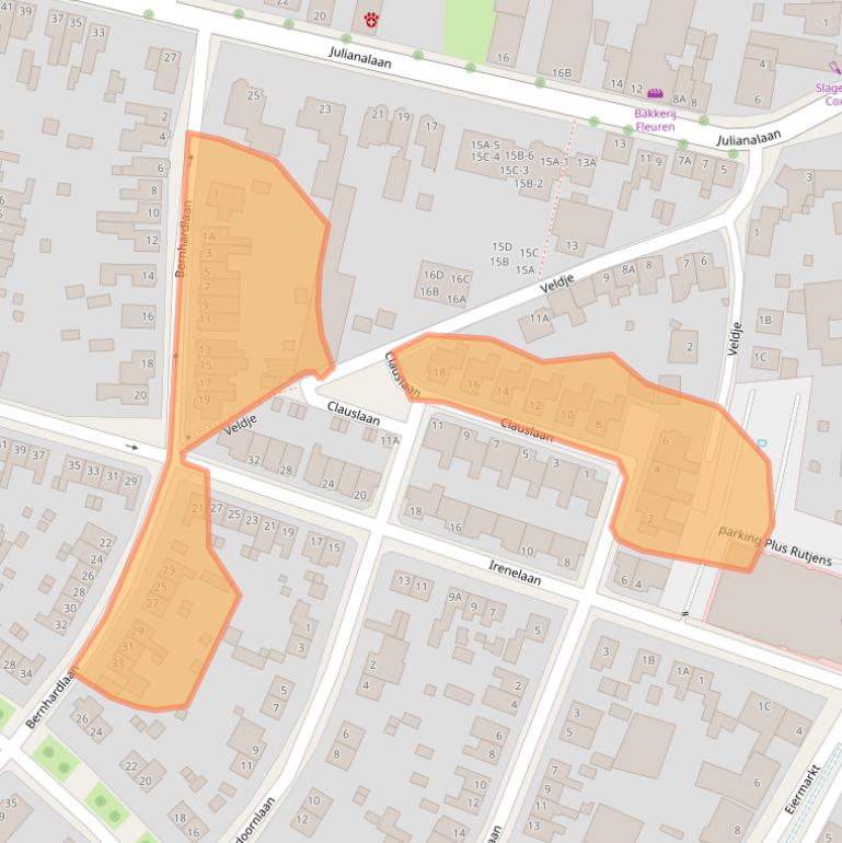 Kaart van postcodegebied 6042HP.