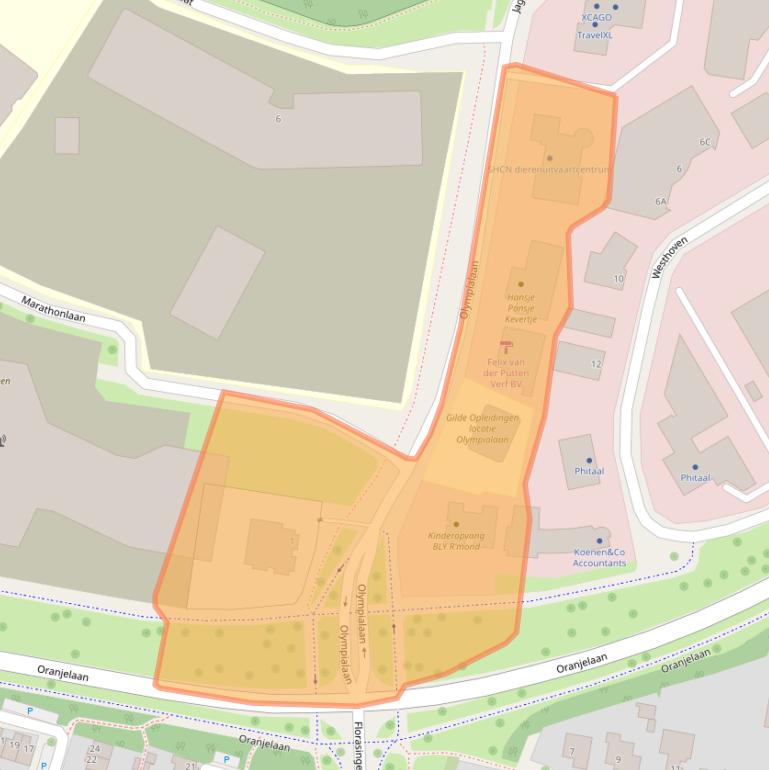 Kaart van postcodegebied 6042JZ.