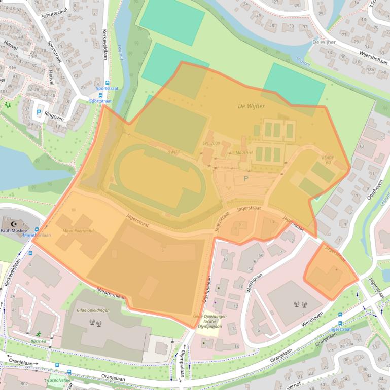 Kaart van postcodegebied 6042KA.