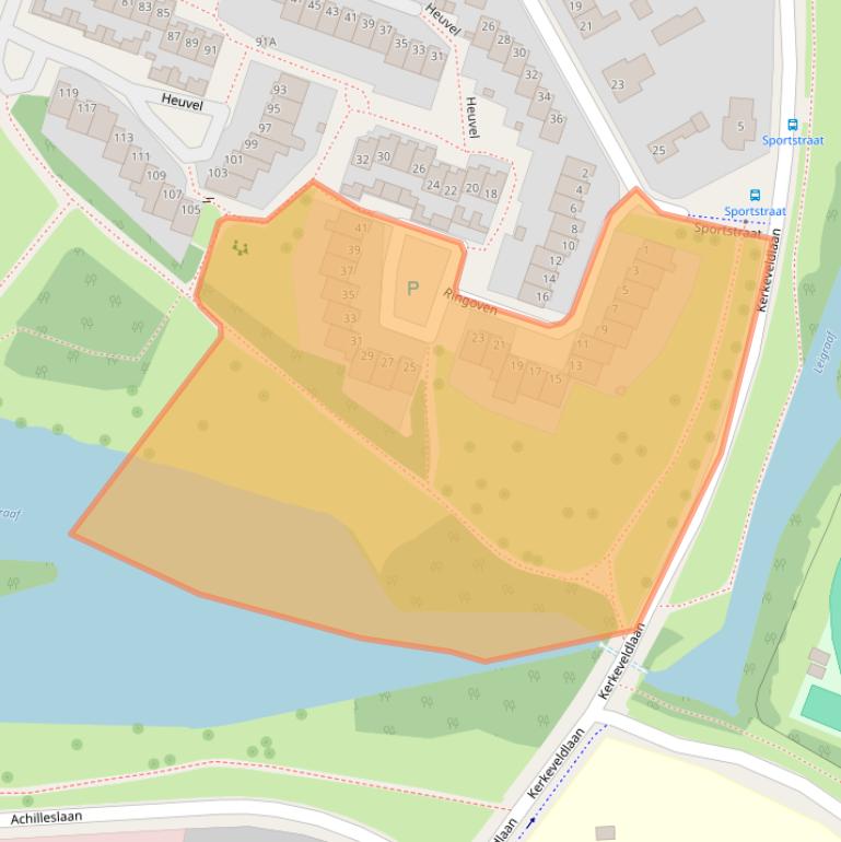 Kaart van postcodegebied 6042KB.