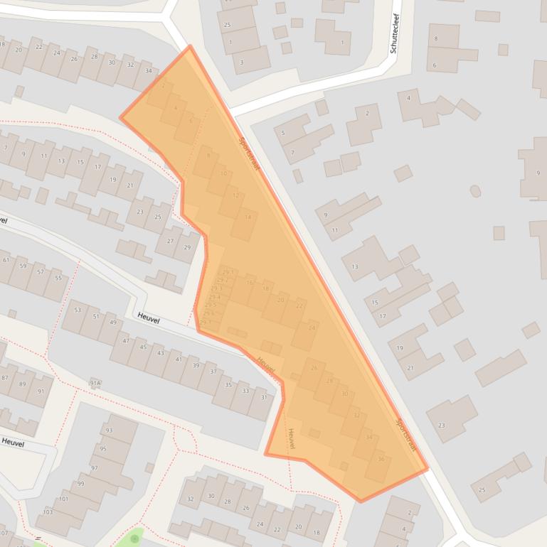 Kaart van postcodegebied 6042KE.