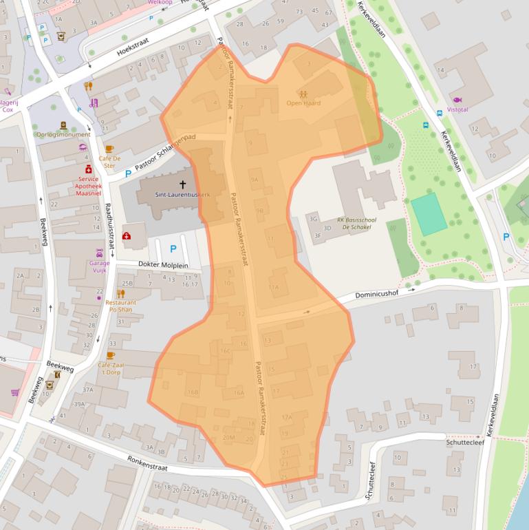 Kaart van postcodegebied 6042KG.