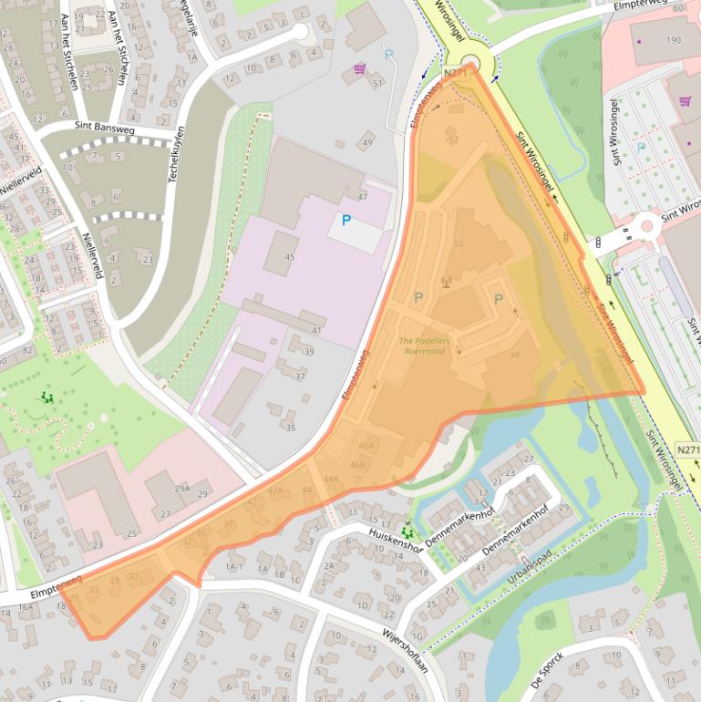 Kaart van postcodegebied 6042KL.