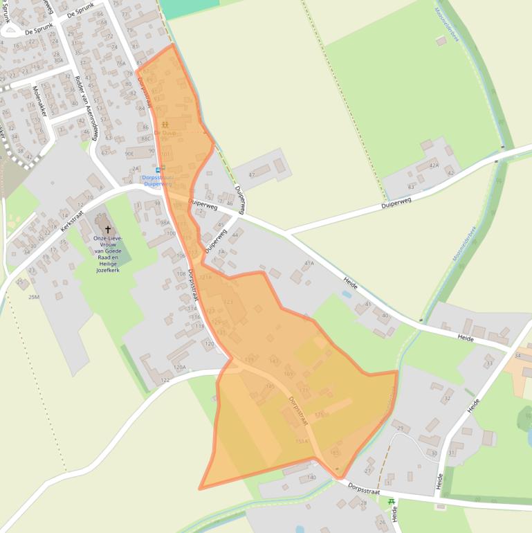 Kaart van postcodegebied 6042LB.