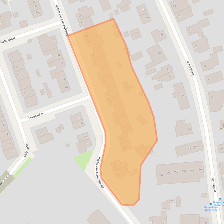 Kaart van postcodegebied 6042LH.