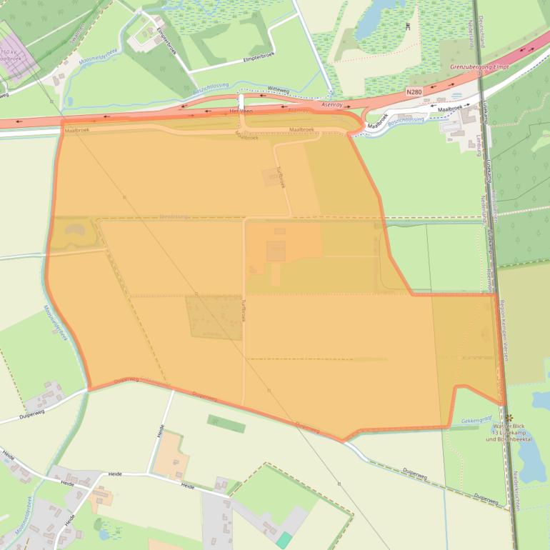 Kaart van postcodegebied 6042LR.