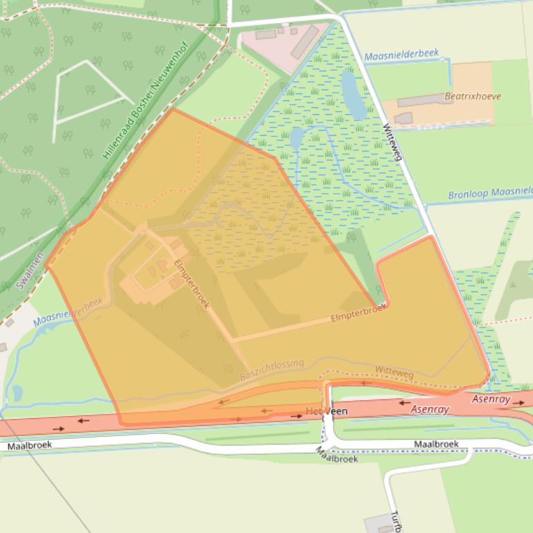 Kaart van postcodegebied 6042LV.
