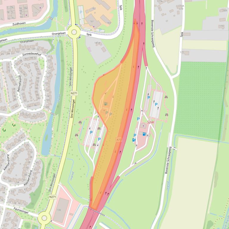 Kaart van postcodegebied 6042LZ.