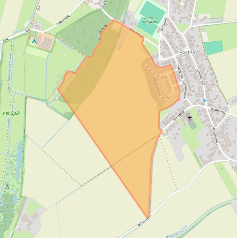 Kaart van postcodegebied 6042MA.