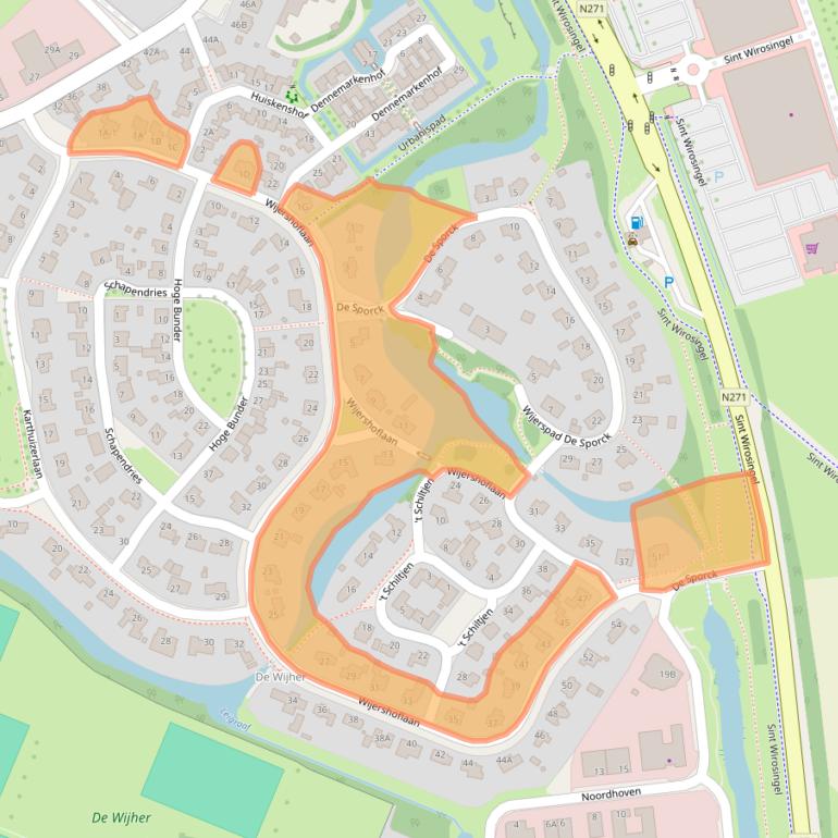 Kaart van postcodegebied 6042NK.