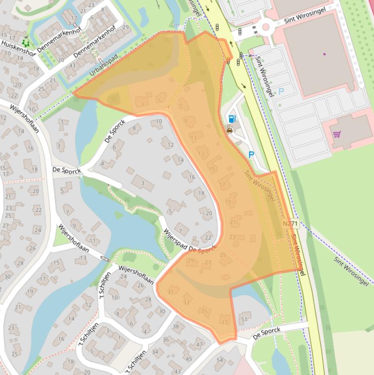 Kaart van postcodegebied 6042NR.
