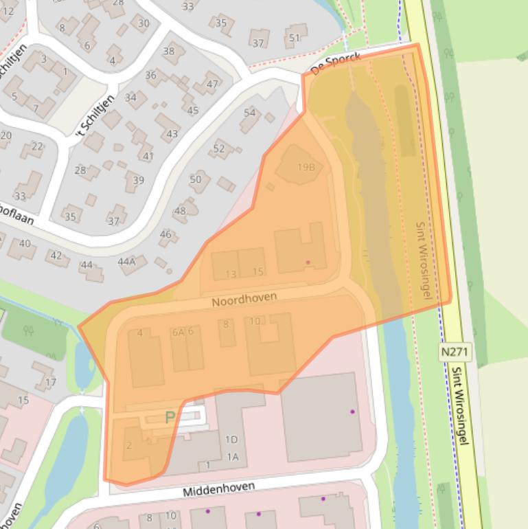Kaart van postcodegebied 6042NW.