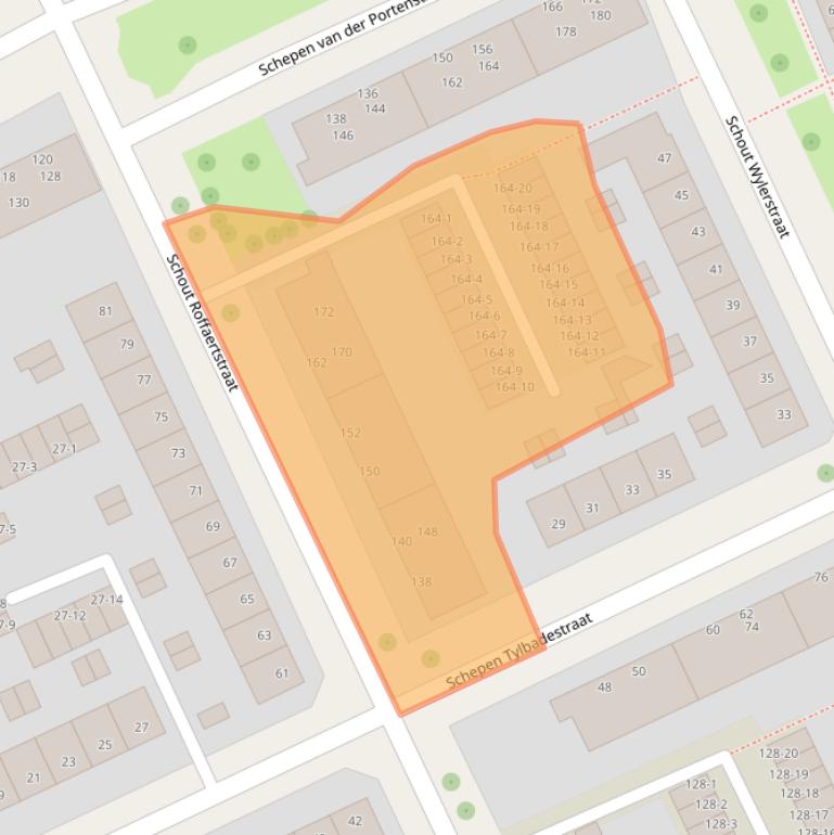 Kaart van postcodegebied 6042VZ.