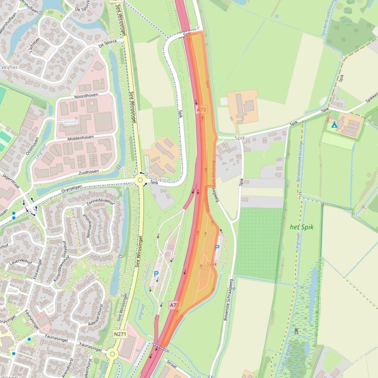 Kaart van postcodegebied 6042WZ.