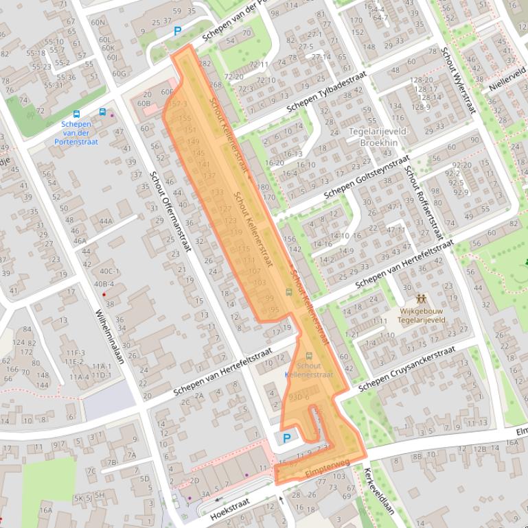 Kaart van postcodegebied 6042XE.