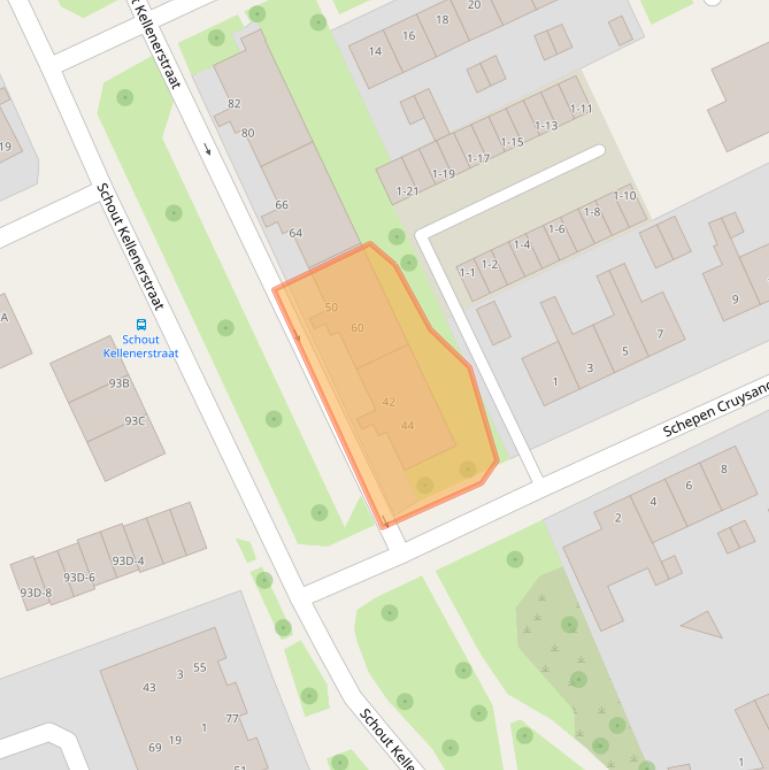 Kaart van postcodegebied 6042XG.