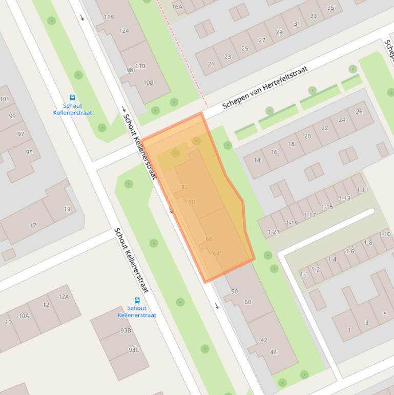 Kaart van postcodegebied 6042XH.